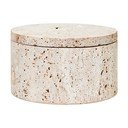 Dekorativna kamena kutija za pohranu u prirodnoj boji ø 14x8 cm Tibor – Premier Housewares