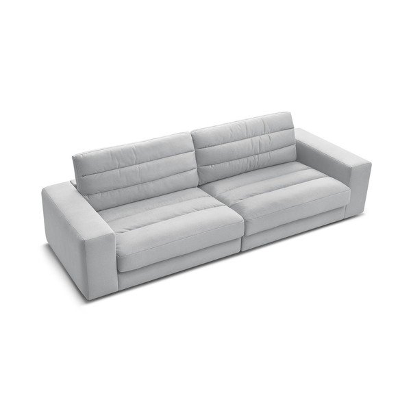Svijetlo siva baršunasti sofa 276 cm Sierra – Bobochic Paris-image-3