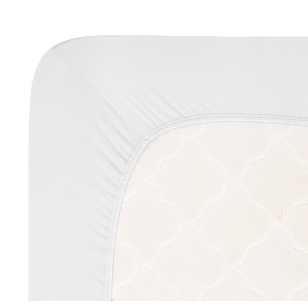 Bijela plahta s gumom od jerseya 90x200 cm Boxspring – Andrea Simone-image-1