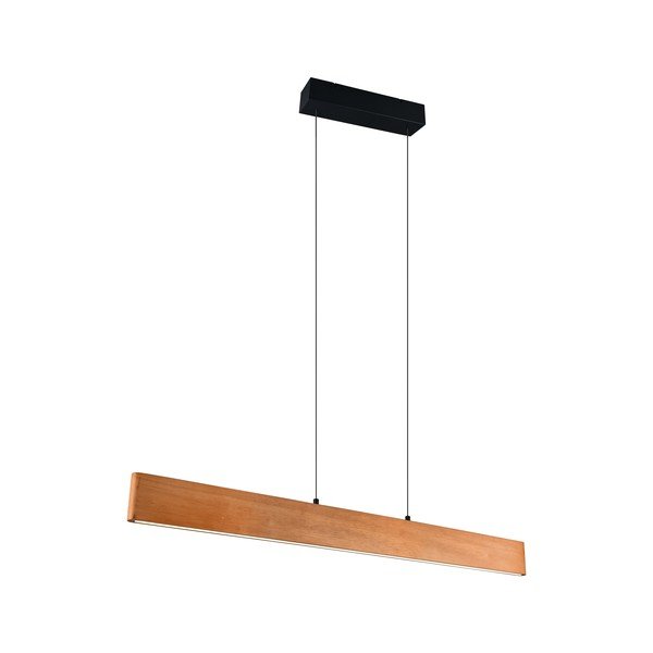 LED viseća svjetiljka u prirodnoj boji s drvenim sjenilom Edgewood – Trio-image-3