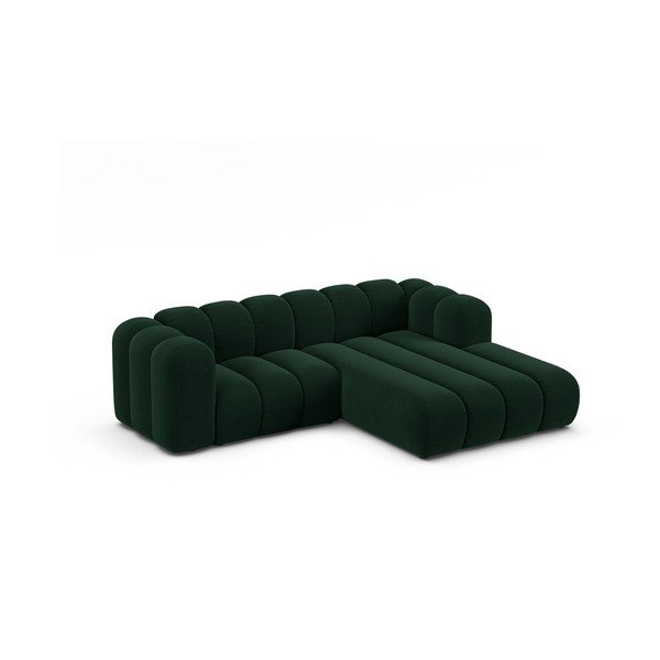 Tamno zelena kutna garnitura (s desnim kutom) Lupine – Micadoni Home-image-1