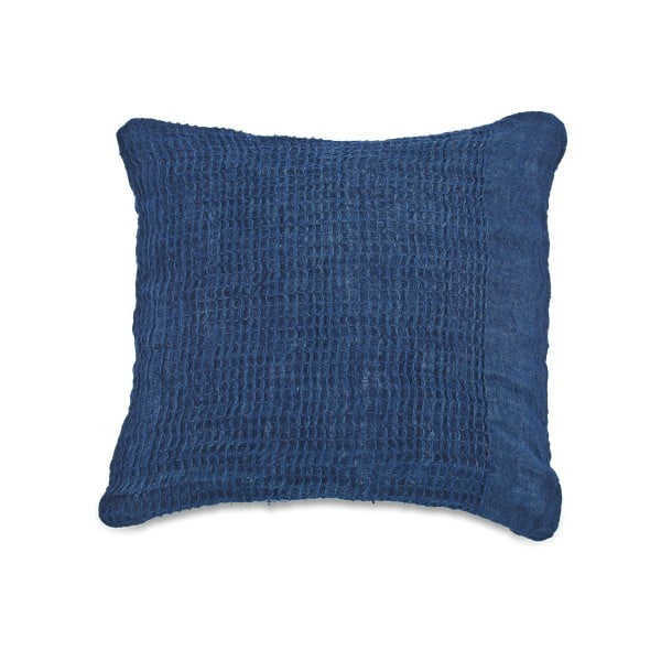Plavi laneni premaz na Cadinski jastuk, 50 x 50 cm