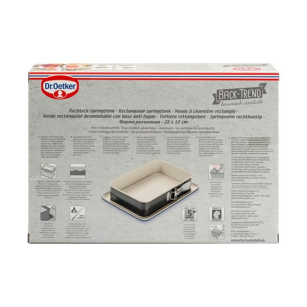Čelični kalup za pečenje s keramičkom površinom Dr. Oetker, 28 x 18 cm-image-3
