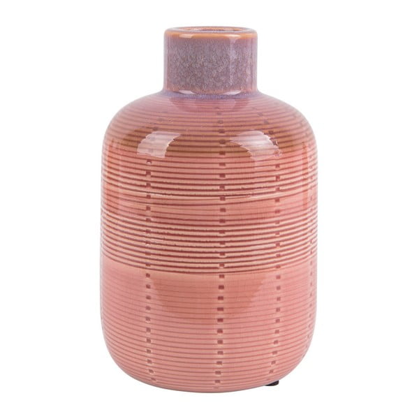 Ružičasta keramička vaza PT LIVING Boca, visina 18,5 cm