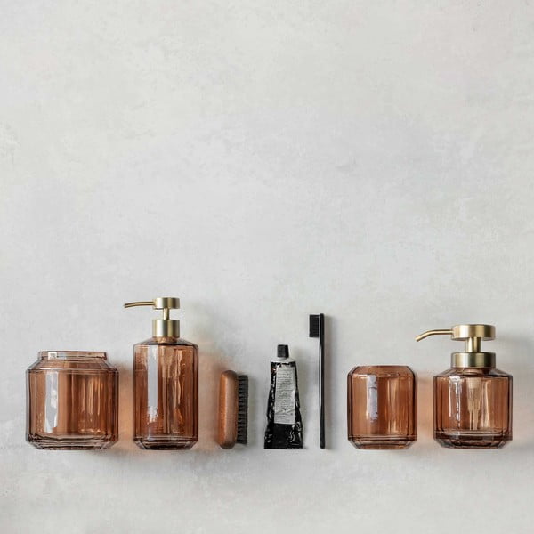 Smeđa staklena čaša za četkice za zube Vision – Mette Ditmer Denmark-image-4