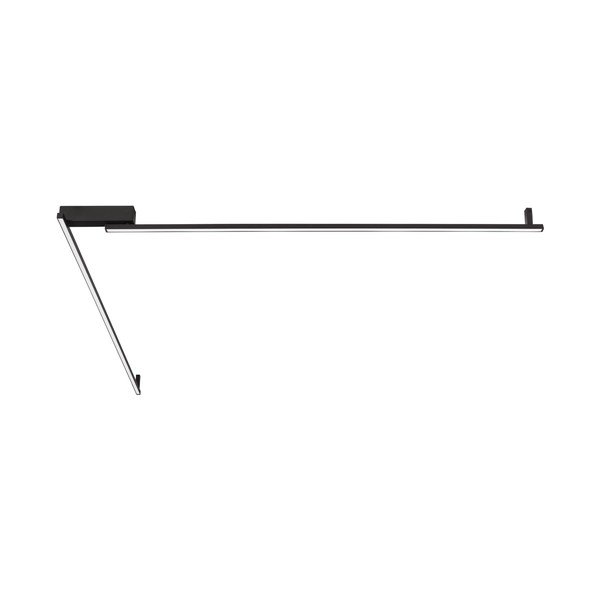 Mat crna LED stropna svjetiljka aluminijska s mogućnosti zatamnjivanja 4x309 cm Briana – Nova Luce