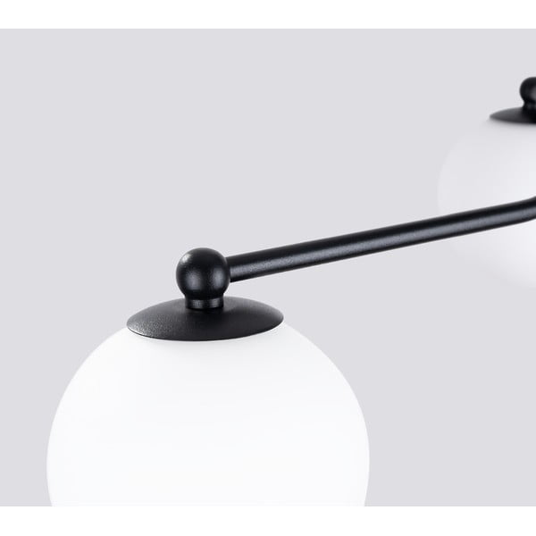 Crno-bijela stropna svjetiljka Beam – Sollux-image-3