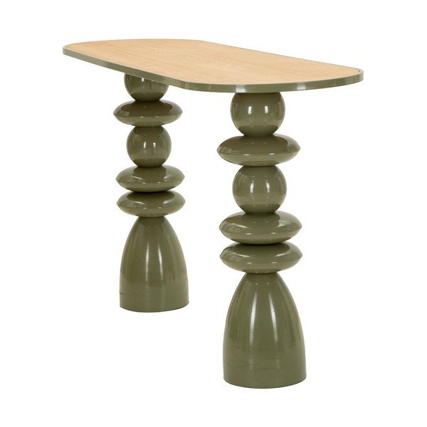 Zeleni metalni pomoćni stol 45x150 cm Metal Console – Mauro Ferretti-image-4