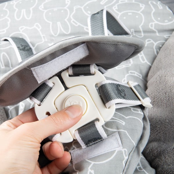 Smeđe-siva dječja blagovaonska stolica Miffy – Roba-image-1