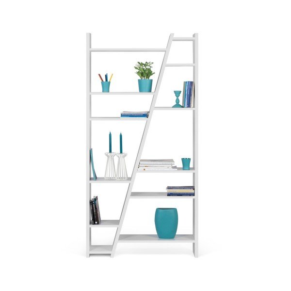 Bijeli stalak za knjige TemaHome Delta-image-4