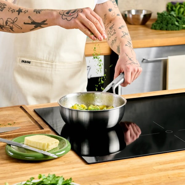 Lonac od nehrđajućeg čelika s poklopcem prikladni za indukcijsko kuhalo 1,5 l Lucca 3.0 – FABINI-image-1