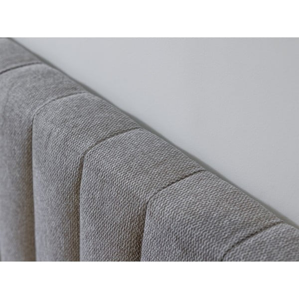 Svijetlo sivi/u prirodnoj boji bračni krevet s podnicom 180x200 cm Oceane – Bobochic Paris-image-4