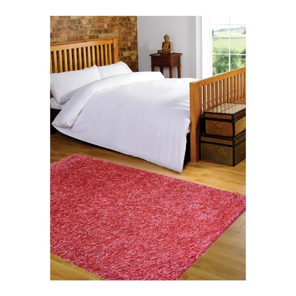 Svijetlo crveni tepih Webtappeti Shaggy, 160 x 230 cm