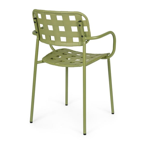 Zelene metalne vrtne stolice u setu 4 kom Clover   – Bizzotto-image-4
