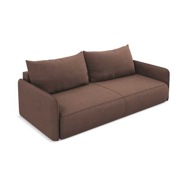 Ružičasta sklopiva/s prostorom za odlaganje sofa 216 cm Nanea – Makamii-image-3