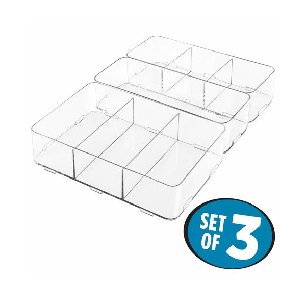 Set od 3 InterDesign Clarity Interlocking organizatora-image-2