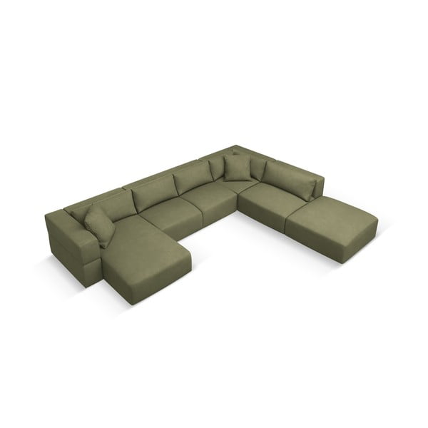 Svijetlo zelena kutna garnitura (s desnim kutom/u obliku slova "U") Esther – Milo Casa-image-2