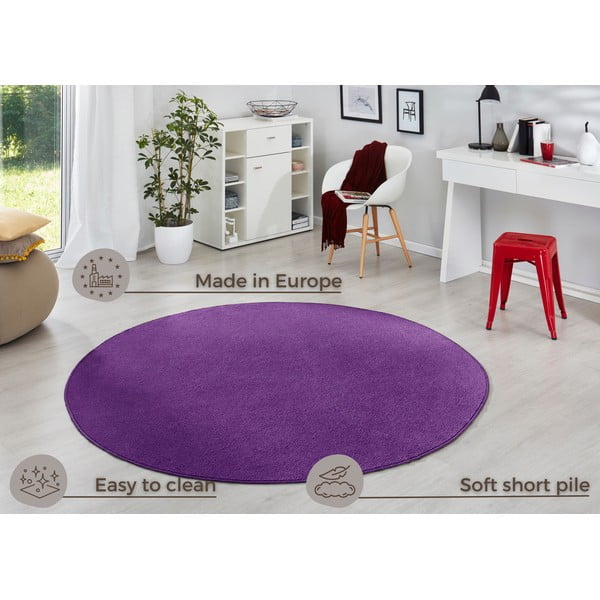 Tamno ljubičasti okrugli tepih ø 133 cm Fancy – Hanse Home-image-4