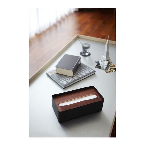 Crna kutija za papirne maramice YAMAZAKI Tsu-image-1