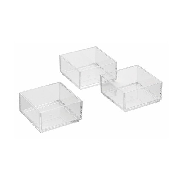 Set od 3 InterDesign Clarity Stacker kutije za pohranu-image-2