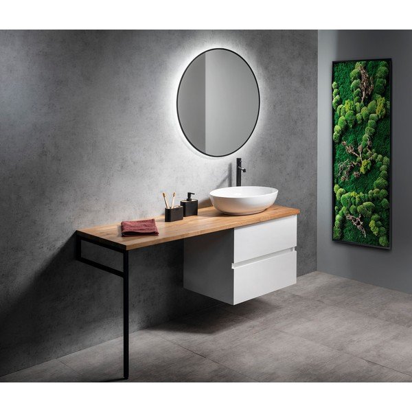 Crna željezna potpora za pult 49x2 cm – Sapho-image-2