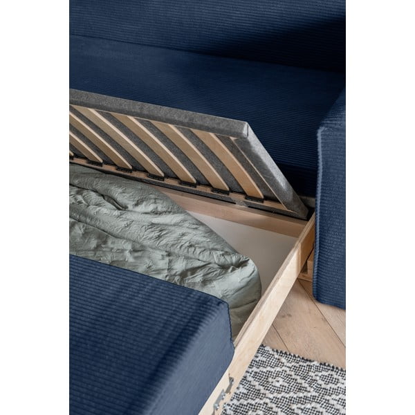 Tamno plavi kauč na razvlačenje 168 cm Lucky Lucy - Miuform-image-4