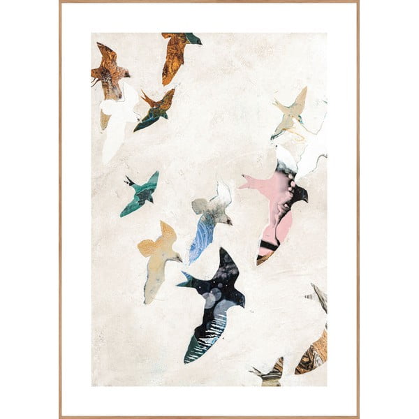 Slika 30x40 cm Abstract Birds - Malerifabrikken