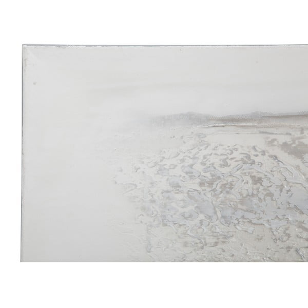 Ručno oslikana zidna slika Maura Ferrettija Dipinto Su Tela Srebrni potez, 150 x 50 cm-image-3