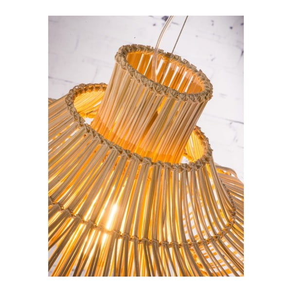 Viseća dvostruka svjetiljka od ratana Good&Mojo Kalahari ⌀ 45 cm-image-4