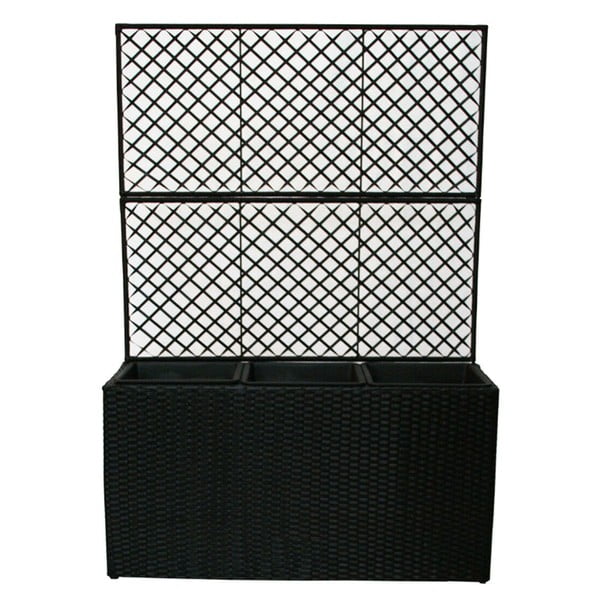 Crna vrtna žardinjera za cvijeće Bonami Essentials Wall-image-1