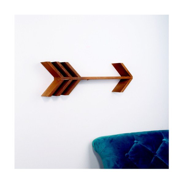 Drvena zidna polica North Carolina Scandinavian Home Decors Fleche-image-1
