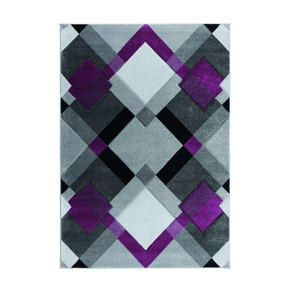 Sivo-ljubičasti tepih Flair Rugs Nimbus Purple, 120 x 170 cm
