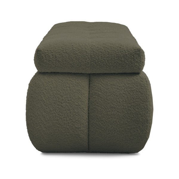 Zelena klupa od bouclé tkanine Mont Blanc – Bobochic Paris-image-3