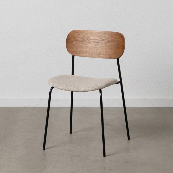 Smeđe/krem blagovaonske stolice u setu 4 kom Moe – Ixia-image-1