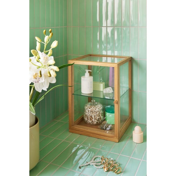 Vitrina u dekoru hrasta u prirodnoj boji 30x42x30 cm Poetic – Hübsch-image-3