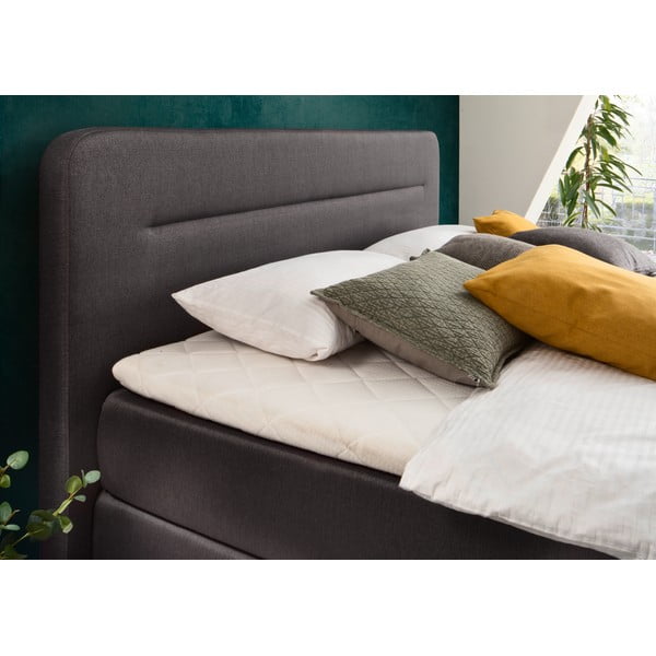 Antracitno sivi boxspring krevet 180x200 cm Massello – Meise Möbel-image-2