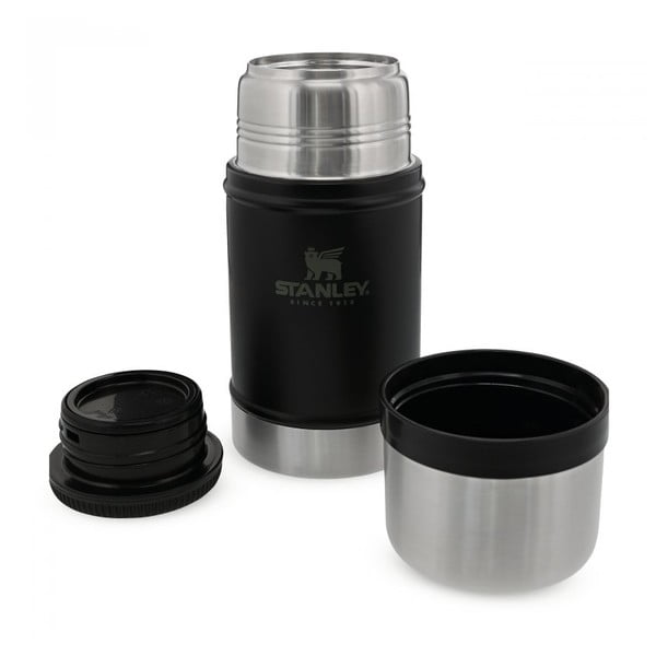 Crna termosica od nehrđajućeg čelika za hranu 700 ml Legendary Classic Black – Stanley-image-2