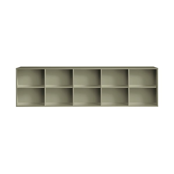 Kaki zelena viseća biblioteka 220x61x42 cm Mistral – Hammel Furniture