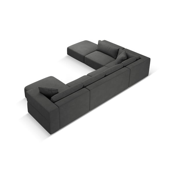 Tamno siva kutna garnitura (s lijevim kutom/u obliku slova "U") Esther – Milo Casa-image-3