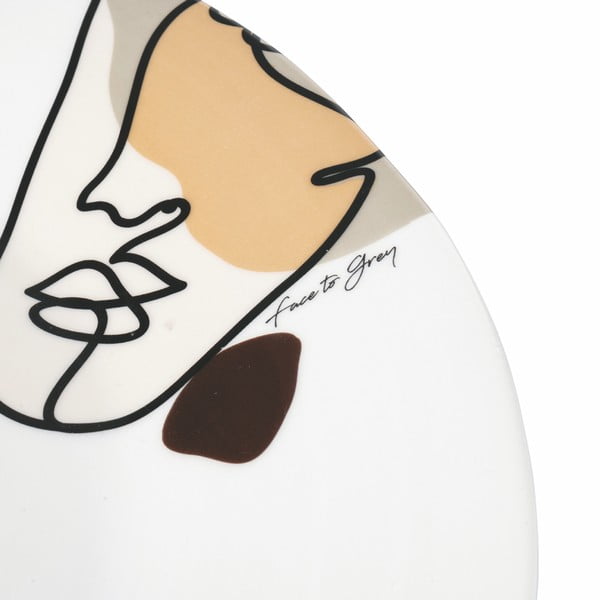 Keramički tanjur za posluživanje VDE Tivoli 1996 Face to Grey, ø 35 cm-image-2