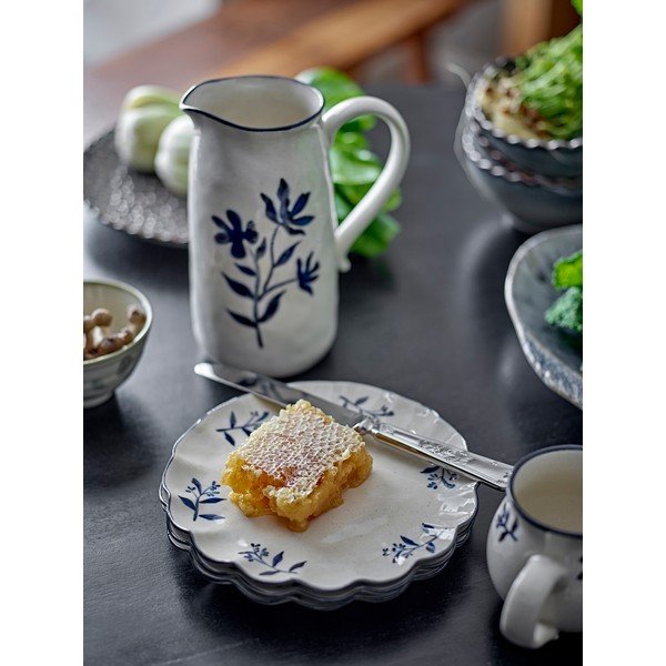 Plavi/krem desertni tanjuri u setu 4 kom od kamenine ø 20,5 cm Eimy – Bloomingville-image-1