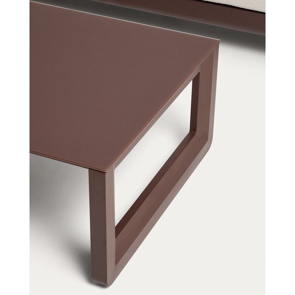 Smeđa/bež vrtna garnitura aluminijska za 3 osobe Nerano – Kave Home-image-3