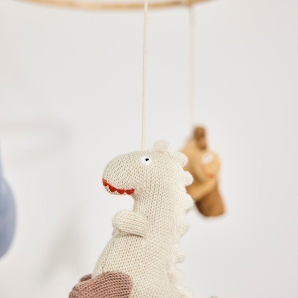 Viseći vrtuljak s vrtuljkom za dječji krevetić Dino – OYOY Mini-image-2