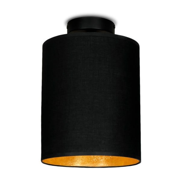 Crna stropna svjetiljka sa zlatnim detaljima Sotto Luce MIKA Elementary XS PLUS CP
