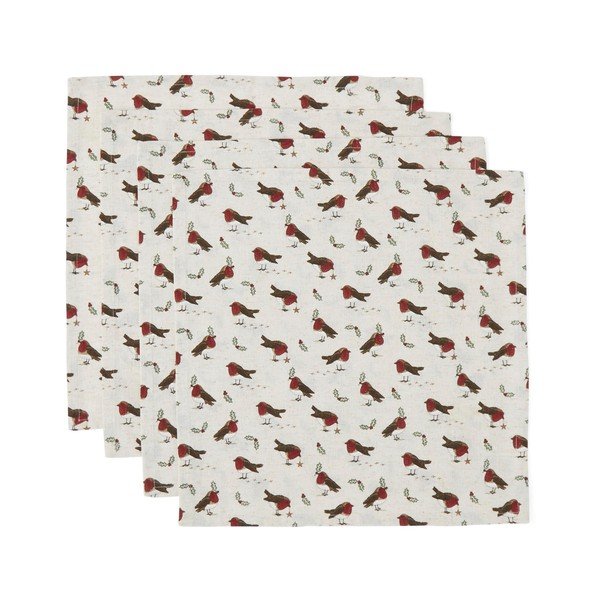 Tekstilni ubrusi u setu 4 kom 45x45 cm Robin's Retreat – Cooksmart ®