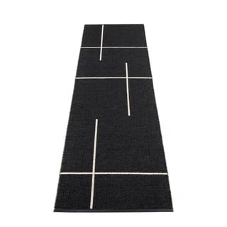 Crna unutarnja i vanjska staza 70x270 cm Fred Black – Pappelina