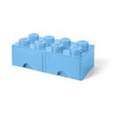 Svijetloplava kutija za pohranu s dvije ladice LEGO®