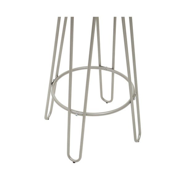 Barska stolica od čvrstog brijesta u srebrnoj boji/u prirodnoj boji (visine sjedala 75 cm) District – Premier Housewares-image-4
