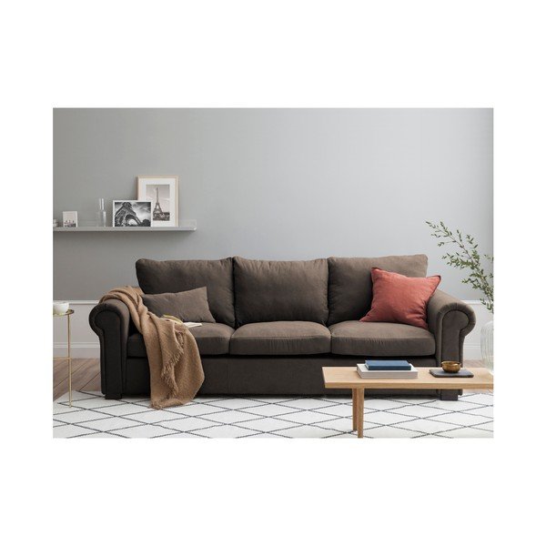 Smeđa sofa Windsor & Co Sofas Hermes, 245 cm-image-2