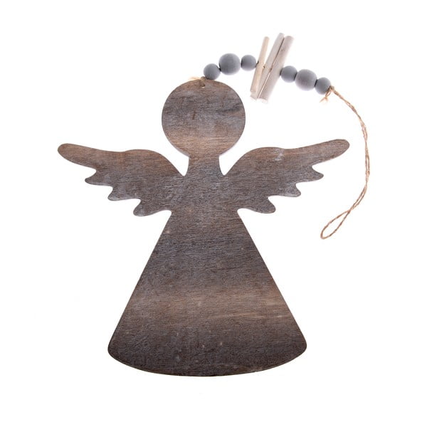 Drveni viseći ukras u obliku anđela Dakls, 20,5 cm